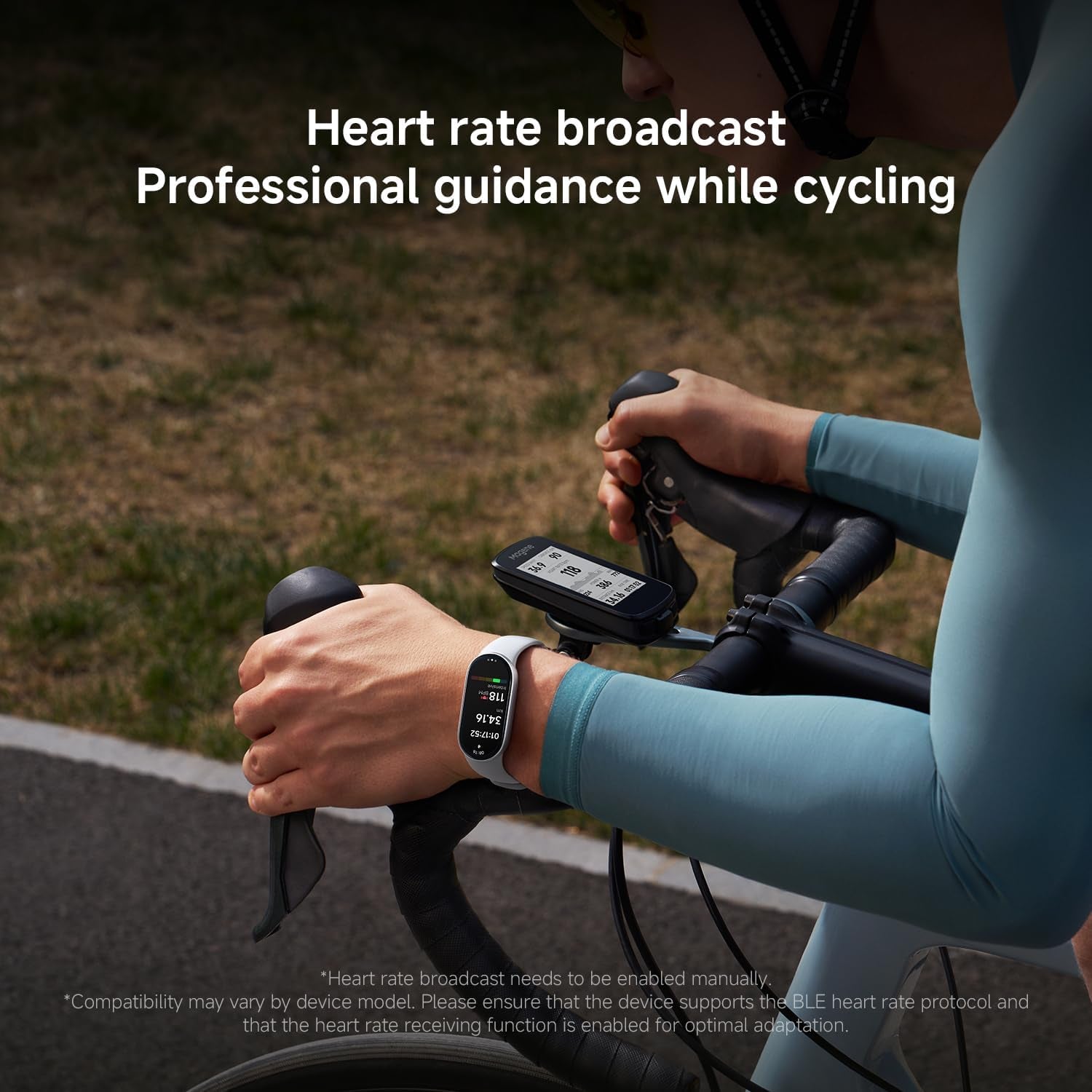 Smart Band 10 Fitness Tracker, 1.72" AMOLED Display, 21-Day Battery Life, 150+ Sports Modes, Heart Rate & Sleep Monitoring, Electronic Compass, 5ATM Waterproof, 2-Year Warranty – Midnight Black