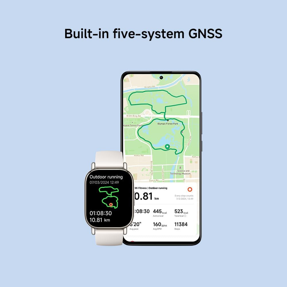 Redmi Watch 5 Lite with Bluetooth Calling & 1.96″ Amoled Display | Black