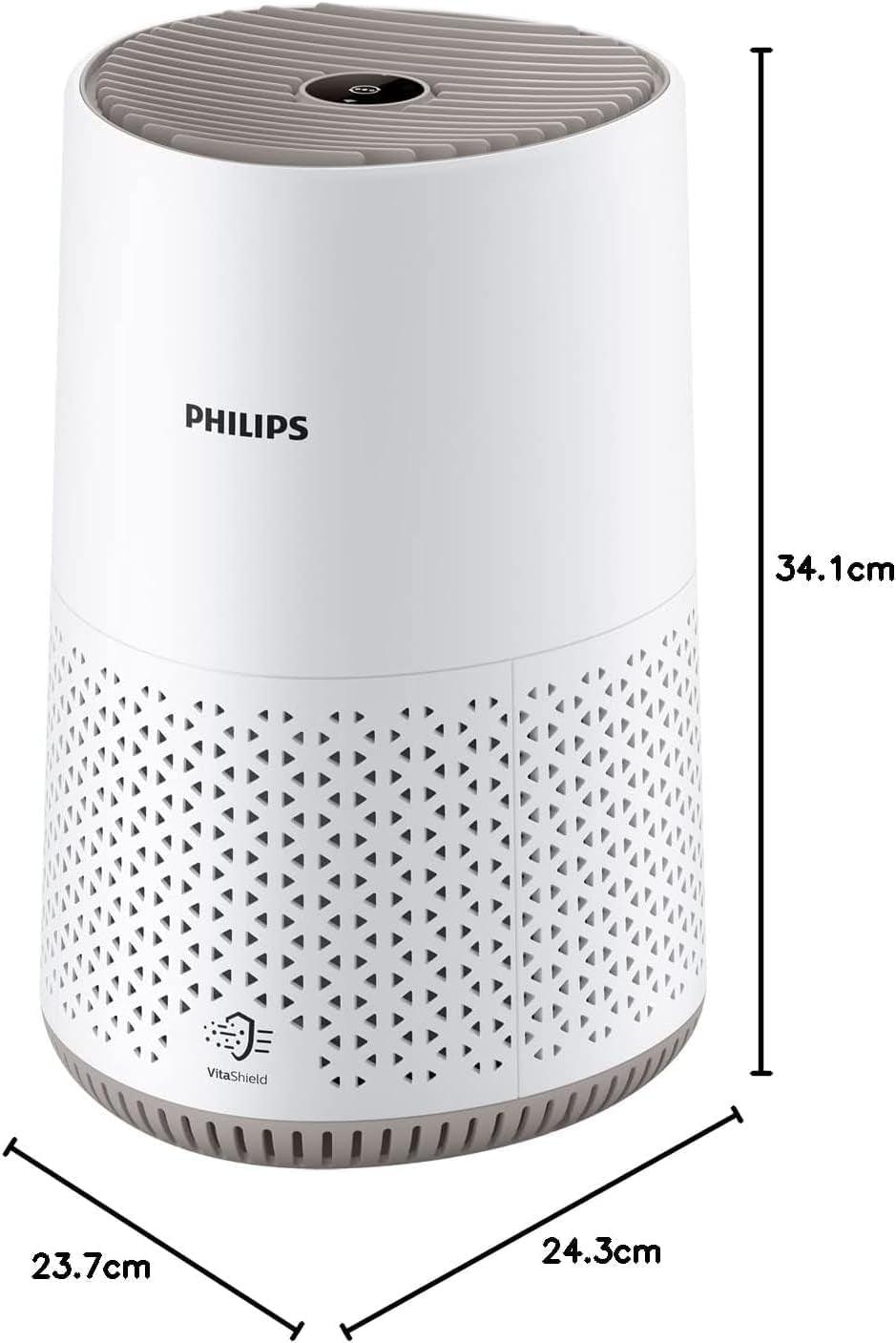 Philips Serie 600 Purificador De Aire Silencioso Y De Bajo Consumo, Para Alérgicos El Filtro HEPA Elimina El 99,97% De Los Contaminantes, Cubre Hasta 44M2. Controlado Por App, Blanco (AC0650/10)