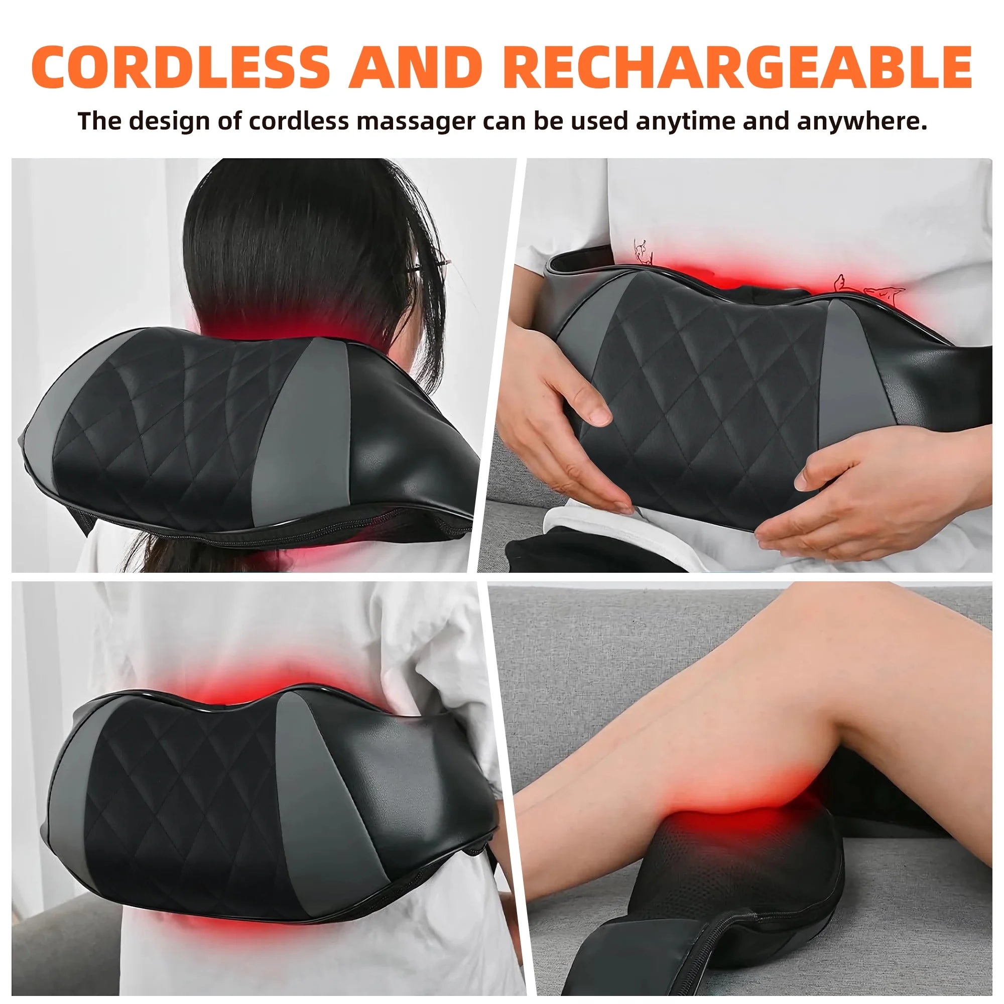 Neck and Back Massager with Heat, Shiatsu Shoulder Massager for Pain Relief Deep Tissue, Gifts for Women and Men Dad and Mom