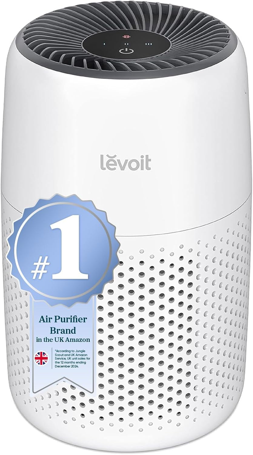 Air Purifier for Bedroom Home, Quiet HEPA Filter Cleaner with Fragrance Sponge & 3 Speed for Better Sleep, Air Frenshener, Allergies, Dust, Pet Dander, Odour, Smoke, Office, Desktop, Core Mini